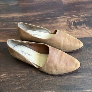 Kelsi Dagger Brooklyn Aster Flat Slip-On Loafers, Chestnut Leather 7.5